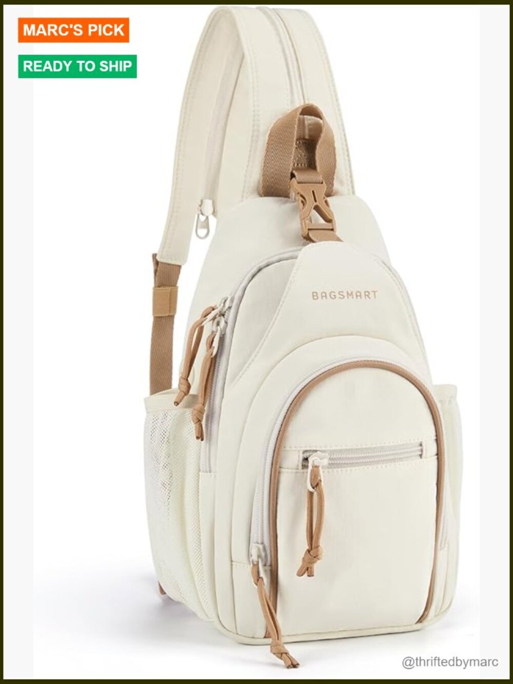 Small Crossbody Sling Backpack Anti-Theft Daypack Adjustable Lightweight